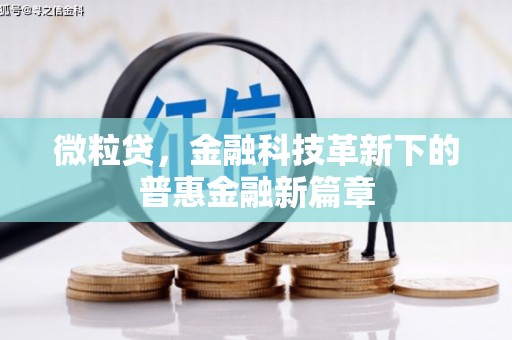 六枝微粒贷，金融科技革新下的普惠金融新篇章