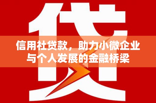 六枝信用社贷款，助力小微企业与个人发展的金融桥梁