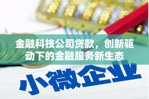 六枝金融科技公司贷款，创新驱动下的金融服务新生态