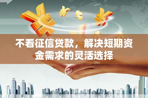 六枝不看征信贷款，解决短期资金需求的灵活选择