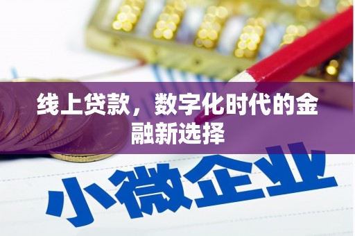 六枝线上贷款，数字化时代的金融新选择