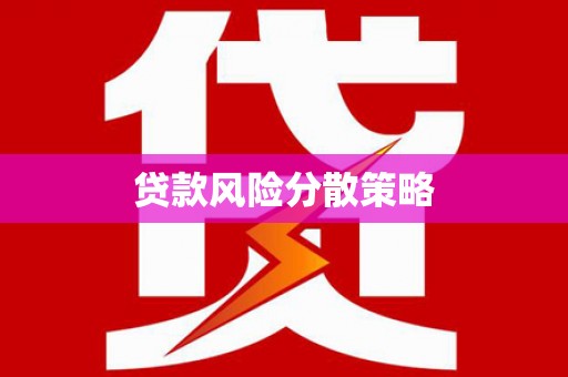 六枝贷款风险分散策略
