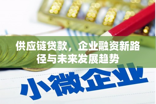 六枝供应链贷款，企业融资新路径与未来发展趋势