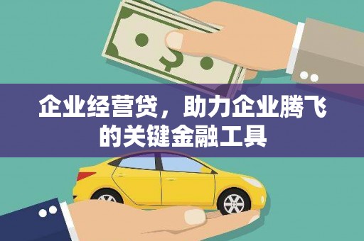 六枝企业经营贷，助力企业腾飞的关键金融工具