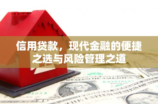 六枝信用贷款，现代金融的便捷之选与风险管理之道