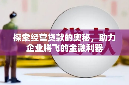 六枝探索经营贷款的奥秘，助力企业腾飞的金融利器