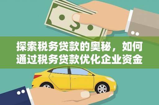 六枝探索税务贷款的奥秘，如何通过税务贷款优化企业资金流
