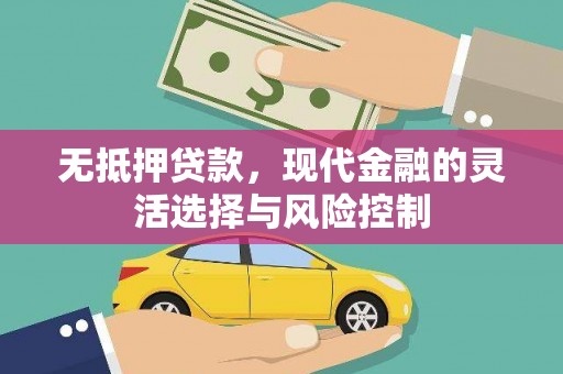 六枝无抵押贷款，现代金融的灵活选择与风险控制
