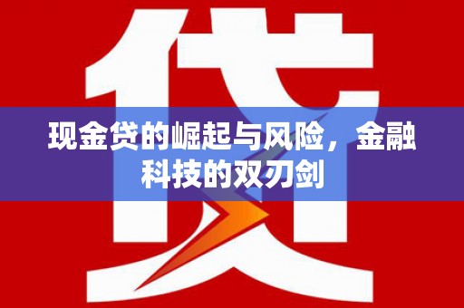六枝现金贷的崛起与风险，金融科技的双刃剑