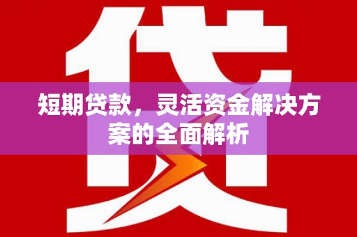 六枝短期贷款，灵活资金解决方案的全面解析