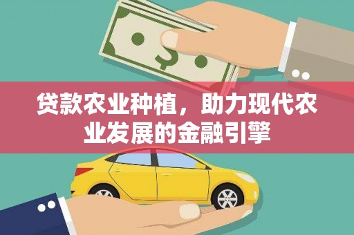 六枝贷款农业种植，助力现代农业发展的金融引擎