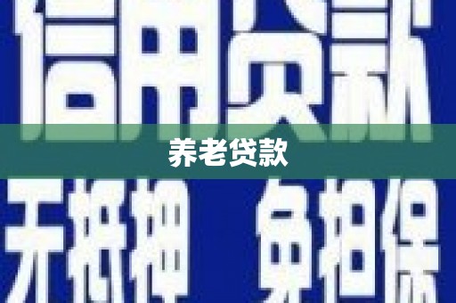 六枝养老贷款