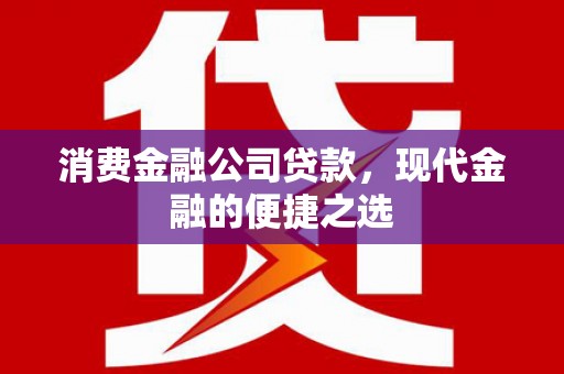 六枝消费金融公司贷款，现代金融的便捷之选