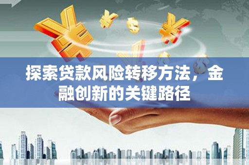六枝探索贷款风险转移方法，金融创新的关键路径