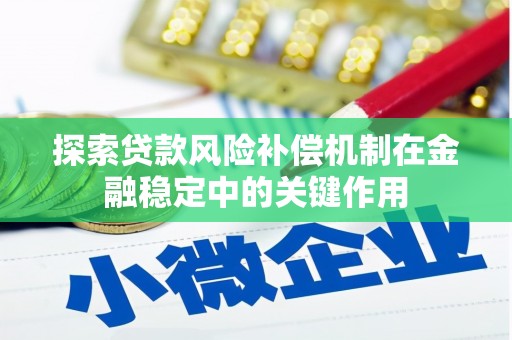 六枝探索贷款风险补偿机制在金融稳定中的关键作用