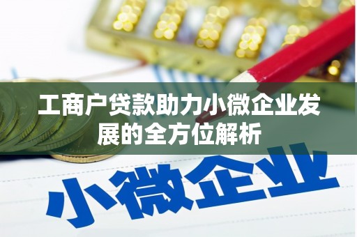 六枝工商户贷款助力小微企业发展的全方位解析