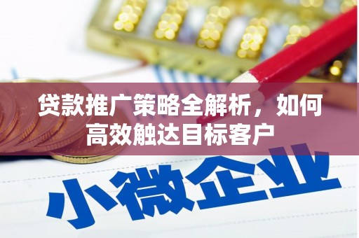 六枝贷款推广策略全解析，如何高效触达目标客户