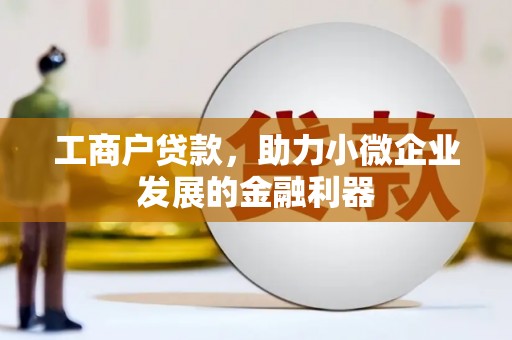 六枝工商户贷款，助力小微企业发展的金融利器