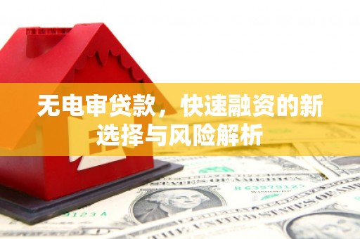 六枝无电审贷款，快速融资的新选择与风险解析