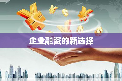 六枝企业融资的新选择