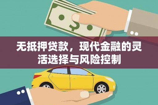 六枝无抵押贷款，现代金融的灵活选择与风险控制