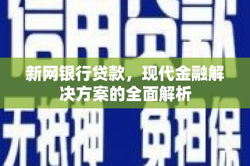 六枝新网银行贷款，现代金融解决方案的全面解析