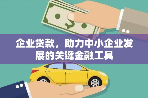 六枝企业贷款，助力中小企业发展的关键金融工具
