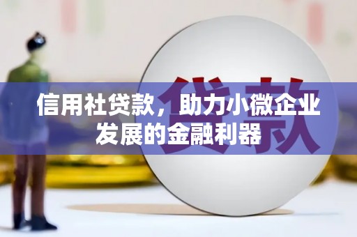 六枝信用社贷款，助力小微企业发展的金融利器