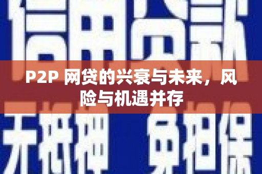 六枝P2P 网贷的兴衰与未来，风险与机遇并存