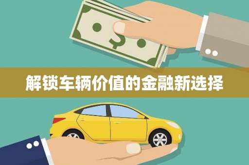 六枝解锁车辆价值的金融新选择