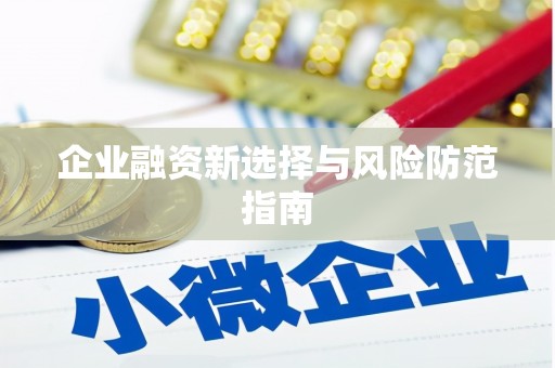 六枝企业融资新选择与风险防范指南