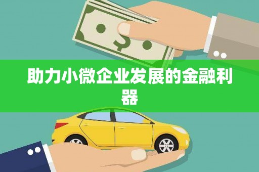 六枝助力小微企业发展的金融利器