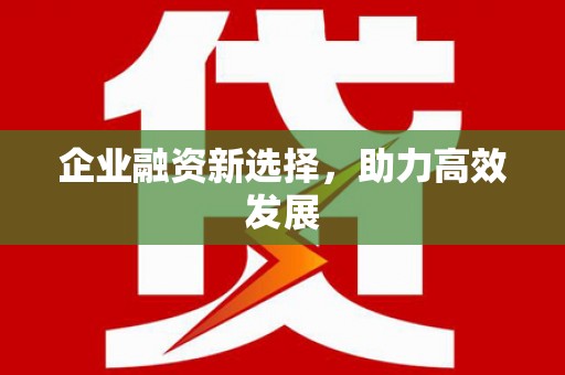 六枝企业融资新选择，助力高效发展
