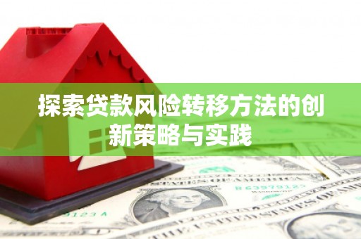 六枝探索贷款风险转移方法的创新策略与实践